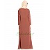 Multi layered abaya dress with frills- Rust Multi layered abaya dress with frills- Rust
